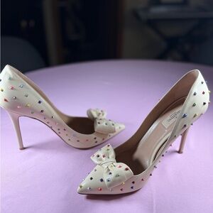 Valentino Garavani Rainbow Rockstud Bow Heels 41 EU